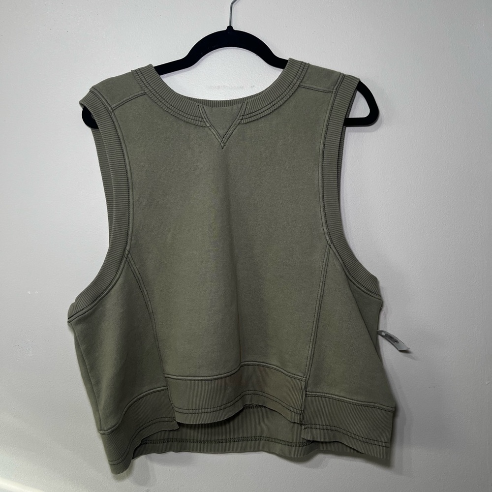 Free People Movement Olive Green Intercept Tank
